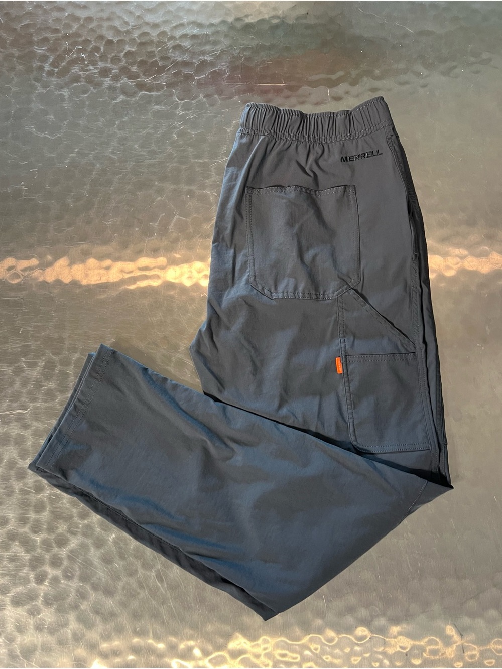Merrell Men's Elastic Waist Hiking Cargo Pants Gray Size 36x30